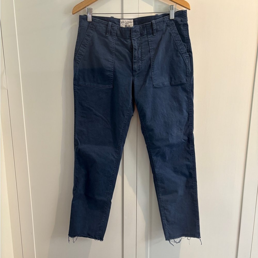 Nili Lotan 111/88 blue utility pants